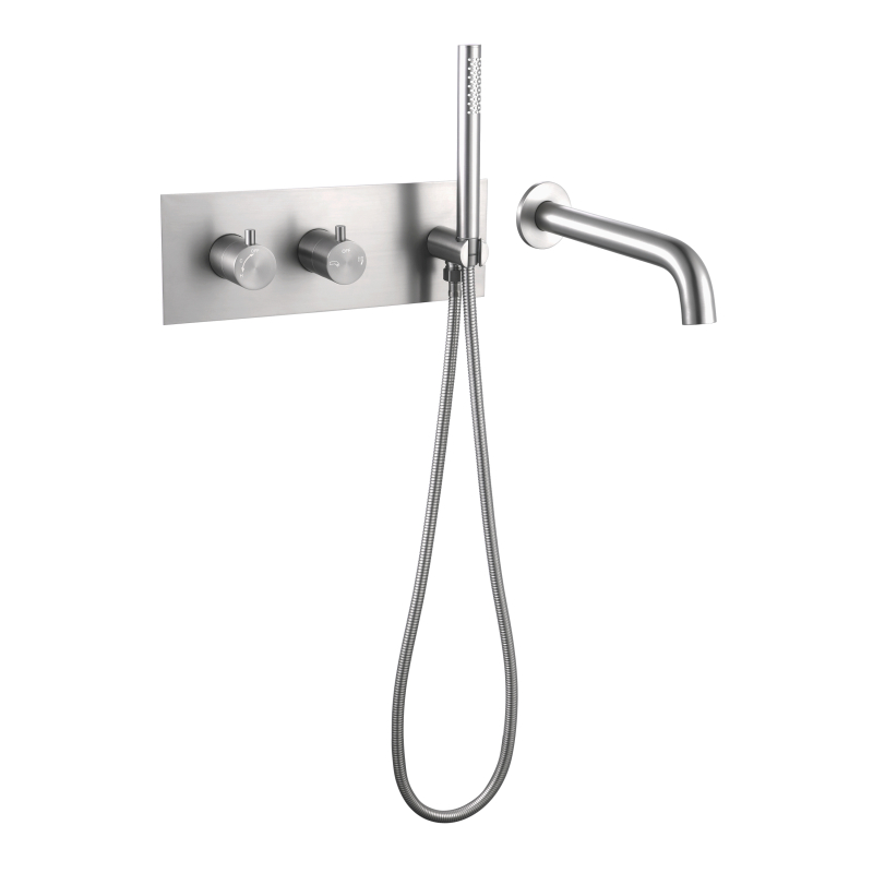 Juego de ducha empotrado de acero inoxidable 304