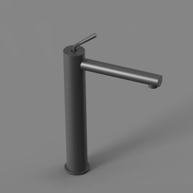 Grifos de fregadero de recipiente de baño con orificio de níquel cepillado único de acero inoxidable 304