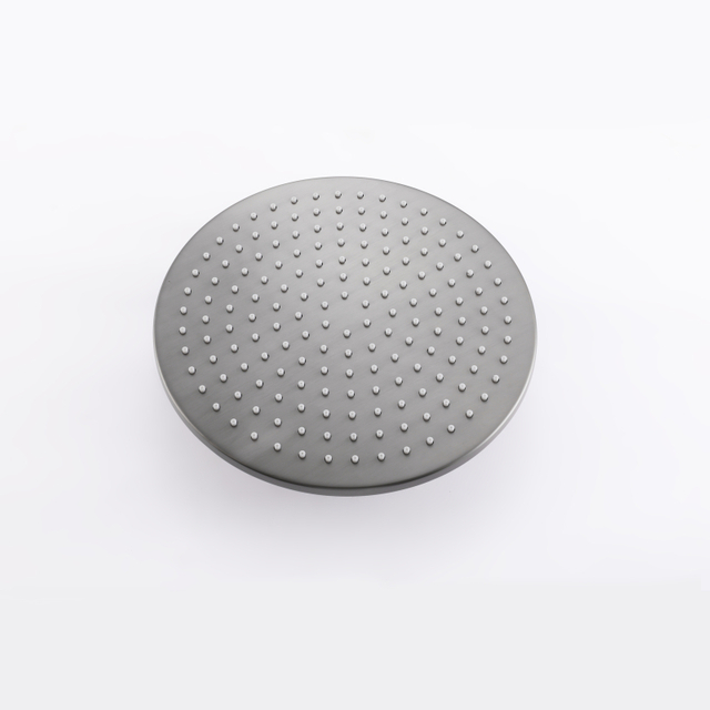 Juego de ducha con cabezal termostático oculto gris con pistola de baño de acero inoxidable 304 moderno