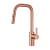 Grifos de fregadero de cocina abatibles de acero inoxidable 304, cobre, oro rosa, 360 grados