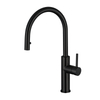 Grifo para fregadero de cocina extraíble oculto Ycfaucet negro mate de acero inoxidable 304