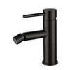 Grifo para bidé de baño con una sola manija Ycfaucet negro mate de acero inoxidable 304