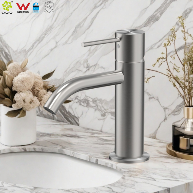 YC-316IS001 Grifo de acero inoxidable 316L, grifo para baño, mezclador para lavabo, grifo con marca de agua