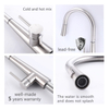 Grifo cepillado del fregadero de cocina del sensor automático del tacto extraíble del acero inoxidable 304