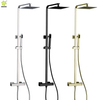 Conjunto de ducha de lluvia para baño de acero inoxidable 304, columna mezcladora, sistema de ducha termostático