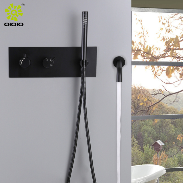 Baño de acero inoxidable 304 Mezclador de agua fría y caliente en la pared Ducha Grifo de baño y ducha
