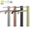 CUPC de alta calidad Yingchuan 304 de acero inoxidable cepillado negro oro rosa sin plomo grifos de lavabo de una sola manija