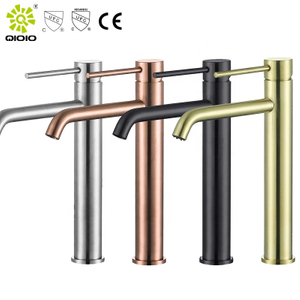 CUPC de alta calidad Yingchuan 304 de acero inoxidable cepillado negro oro rosa sin plomo grifos de lavabo de una sola manija