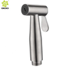 Juego de rociador de bidé portátil de mano cromado Shattaf de baño de acero inoxidable 304 para inodoro