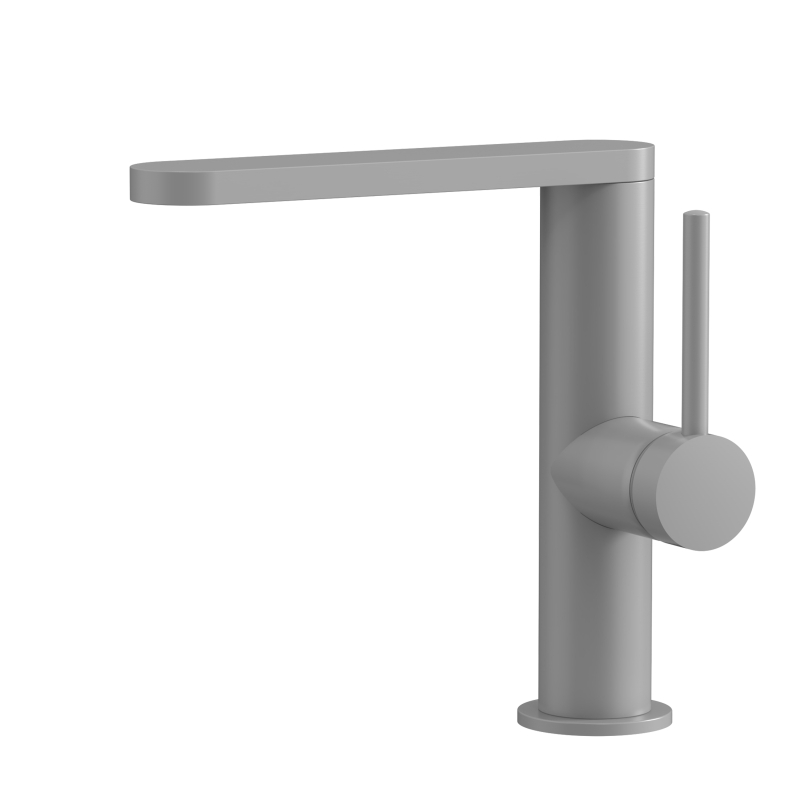 Grifo para fregadero de acero inoxidable gris pistola