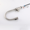 Grifo extraíble para fregadero de cocina con sensor táctil de níquel cepillado de acero inoxidable 304