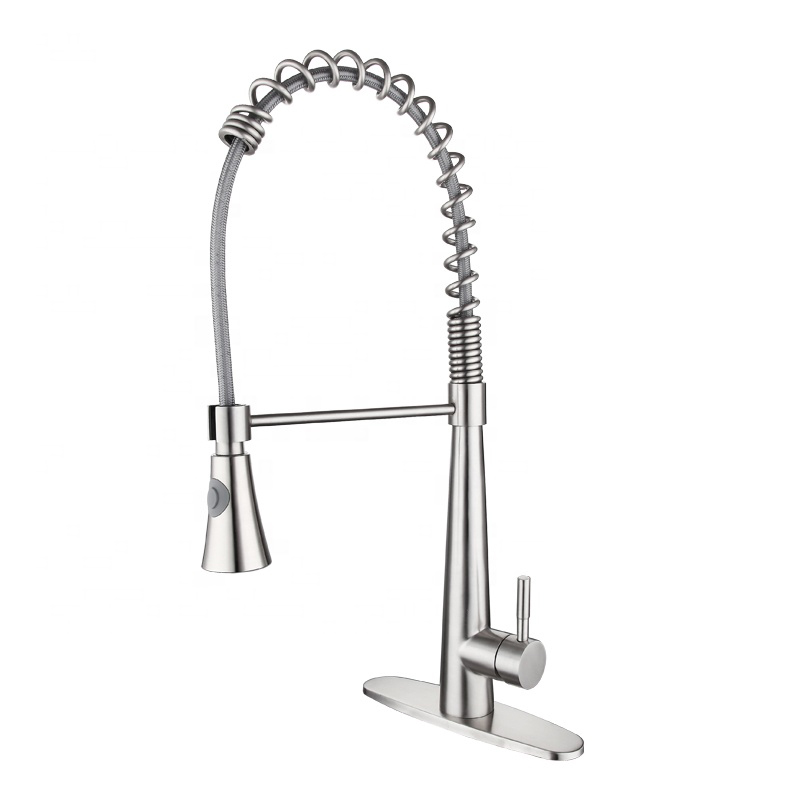 grifo de cocina con rociador abatible