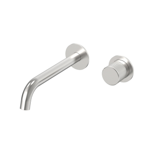 NUEVOS grifos de lavabo de montaje en pared para baño de níquel cepillado de acero inoxidable 304