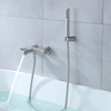 Conjuntos termostáticos de grifos para bañera y ducha de baño de níquel cepillado moderno