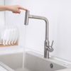 Grifo de fregadero de cocina táctil extraíble de acero inoxidable 304 de níquel cepillado de lujo moderno