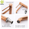 CUPC de alta calidad Yingchuan 304 de acero inoxidable cepillado negro oro rosa sin plomo grifos de lavabo de una sola manija