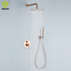 cUPC de alta calidad 304 de acero inoxidable, cabezal de ducha tipo lluvia, baño, juego de ducha oculto montado en la pared