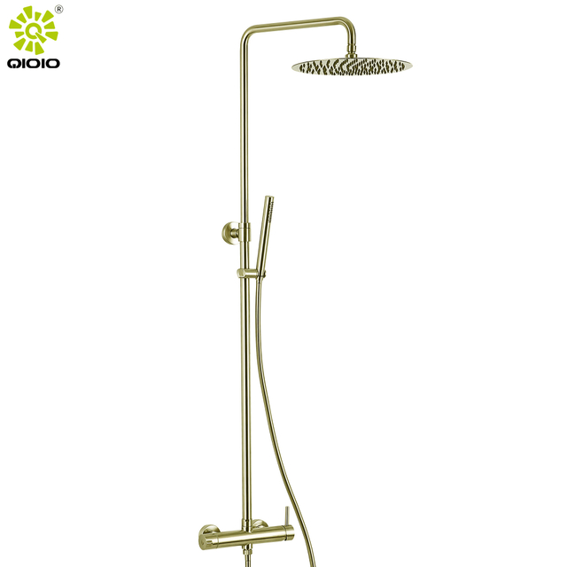 Modernas duchas de lluvia independientes montadas en la pared de dos vías mezclador frío-caliente grifo de baño conjunto de ducha de lluvia