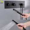 Juego de ducha de baño oculto en la pared de dos vías con función de frío y calor de acero inoxidable 304