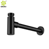 Lavabo Sifón Pared Desagüe de tubería de desagüe oculto Baño Lavabo decorativo Fregadero Botella de acero inoxidable Trampa Sifón