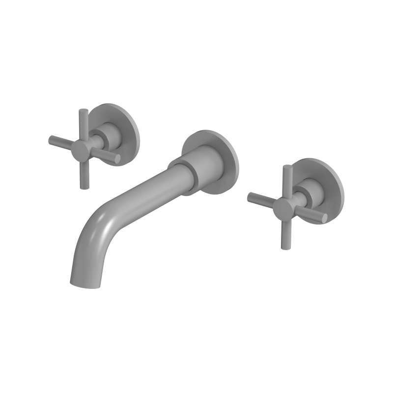 Grifo de montaje en pared de acero inoxidable Gun Metal