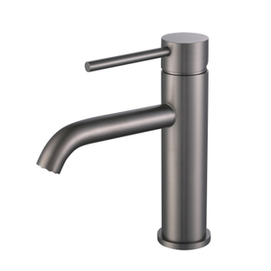 Grifo monomando para lavabo de baño gris pistola de acero inoxidable 304 de alta calidad certificado CUPC