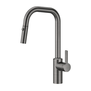Grifos de fregadero de cocina abatibles de 360 ​​grados Ycfaucet gris pistola de acero inoxidable 304