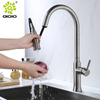 Grifo de fregadero de cocina extraíble de acero inoxidable 304