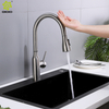 Grifo de cocina Smart Touch mezclador frío caliente abatible de acero inoxidable 304