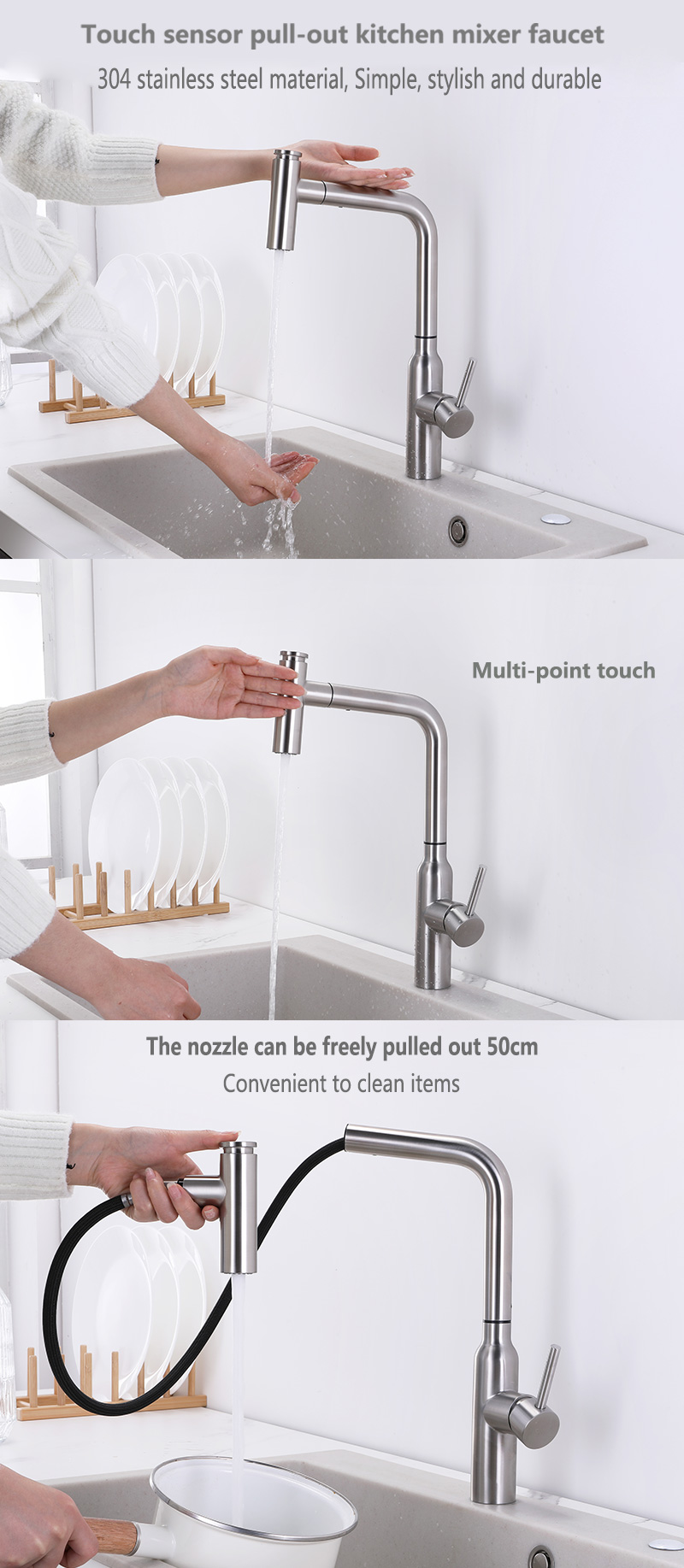 Touch Sensor Cocina Grifo