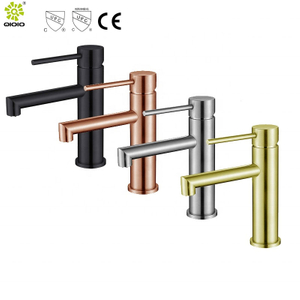 CUPC Kaiping 304 Grifo de lavabo de baño caliente y frío cepillado de acero inoxidable