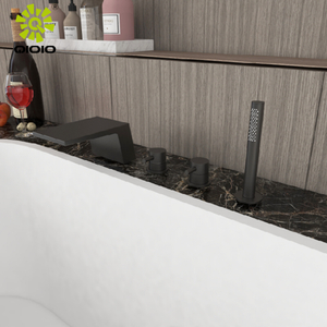 QIOIO nuevo diseño 304 grifo de ducha de baño en cascada de acero inoxidable montado en la pared para bañera