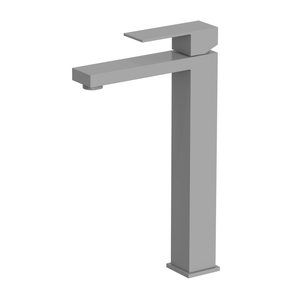 Grifo de cintura alta para lavabo de baño gris pistola de acero inoxidable 304 cuadrado de alta calidad certificado CUPC