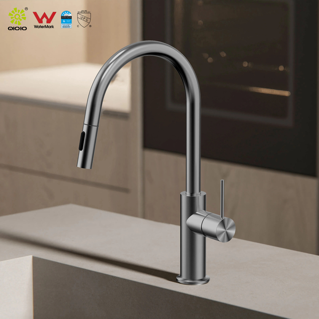 YC-316IS0015 Grifo extraíble para cocina, grifería para fregadero de acero inoxidable 316 L