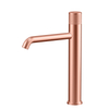 Grifos de cintura alta para lavabo de baño, oro rosa, cobre, acero inoxidable 304