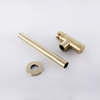 Desagüe de tubo de desagüe oculto para pared de Oro pulido, lavabo decorativo para baño, sifón con trampa para botellas de acero inoxidable 