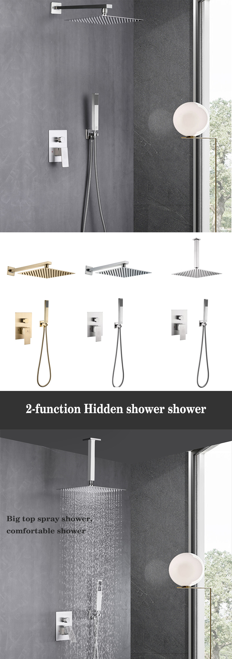 Juego de ducha oculto 