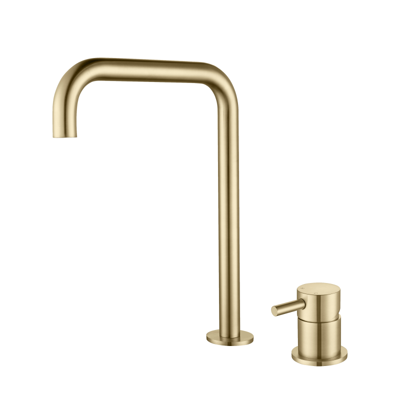 grifo de ba&ntilde;o de n&iacute;quel cepillado