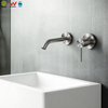 YC-316IS004 Grifo de montaje en pared de acero inoxidable 316L, grifo de baño montado en la pared, mezclador de lavabo oculto, juego de mezclador de lavabo de pared