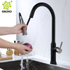 Grifo de fregadero de cocina extraíble de acero inoxidable 304