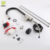 Grifo de fregadero de cocina con sensor táctil negro mate montado en cubierta de acero inoxidable 304