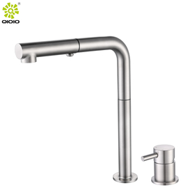 Acero inoxidable 304 extraiga el grifo de cocina frío y caliente