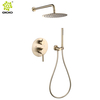cUPC de alta calidad 304 de acero inoxidable, cabezal de ducha tipo lluvia, baño, juego de ducha oculto montado en la pared