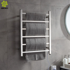 Accesorios de baño de fábrica 304 toallero calefactado montado en la pared cuadrado de acero inoxidable
