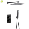 Sistema de ducha termostático 304 Acero inoxidable de tres funciones Juego de ducha de lluvia para baño Columna mezcladora
