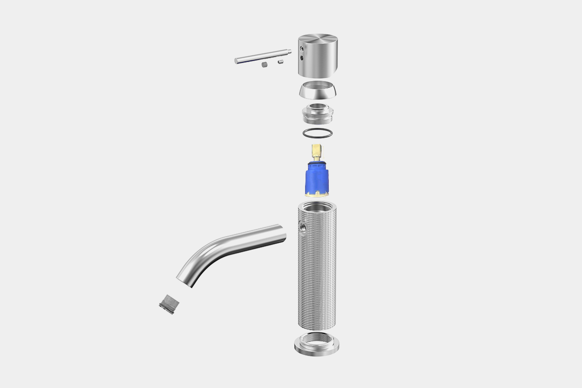 del fregadero de la cocina