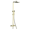 Conjunto de ducha de lluvia para baño de acero inoxidable 304, columna mezcladora, sistema de ducha termostático