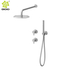Juego de ducha de baño montado en la pared de acero inoxidable 304