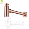 Lavabo Sifón Pared Desagüe de tubería de desagüe oculto Baño Lavabo decorativo Fregadero Botella de acero inoxidable Trampa Sifón