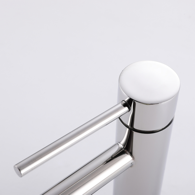 Grifo monomando para lavabo de baño cromado de acero inoxidable 304 de alta calidad con certificación CUPC